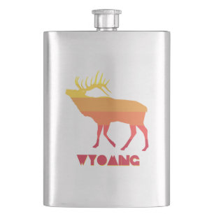 Wyoming Elk Flachmann