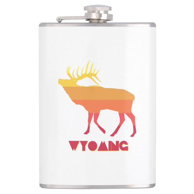 Wyoming Elk Flachmann (Vorderseite)