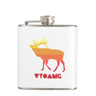 Wyoming Elk Flachmann