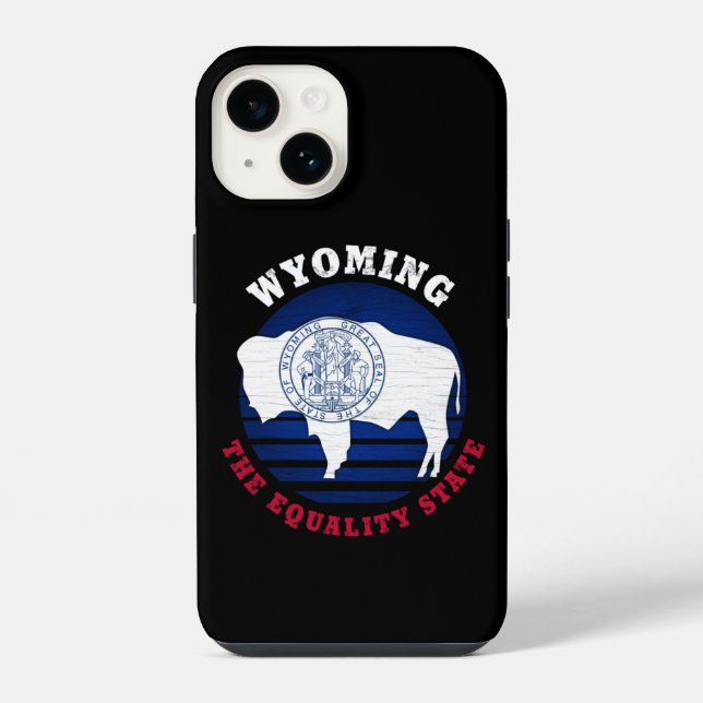 WYOMING EQUALITY STATE FLAG iPhone HÜLLE (Rückseite)