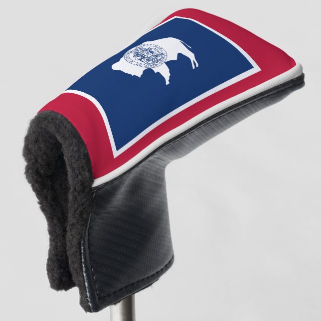 Wyoming Flag Golf Headcover (3/4 Vorderseite)