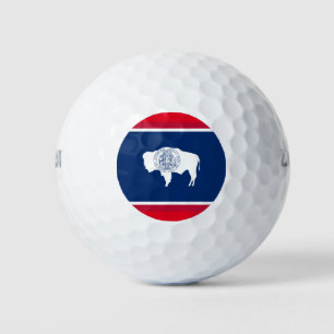 WYOMING FLAG GOLFBALL