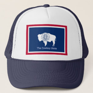 Wyoming Flag Hat Truckerkappe