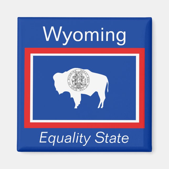 Wyoming Flag Magnet (Vorne)