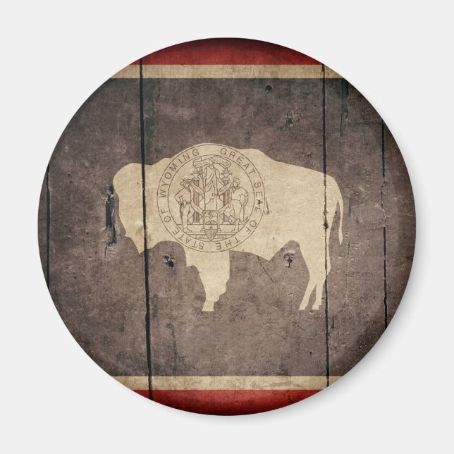 Wyoming Flag Magnet (Vorne)