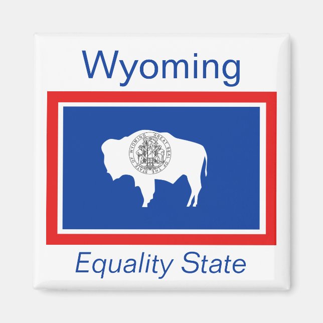 Wyoming Flag Magnet (Vorne)