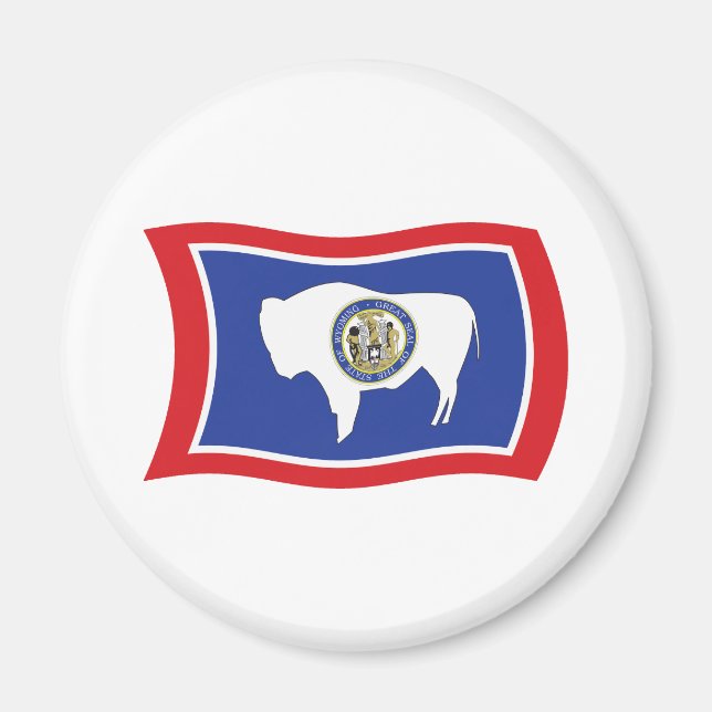 Wyoming Flag Magnet (Vorne)