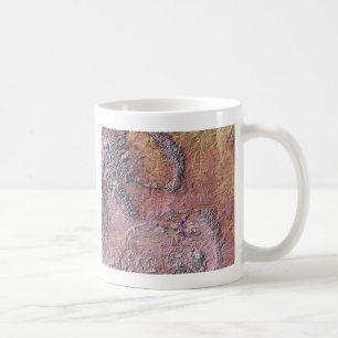Wyoming Flag + Map-Tasse Tasse