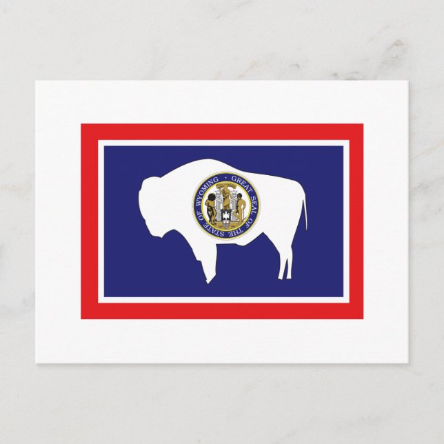 WYOMING FLAG POSTKARTE (Vorderseite)