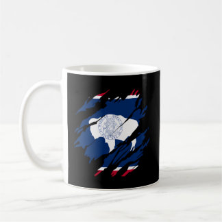 Wyoming Flag Pride Staat Bison Kaffeetasse