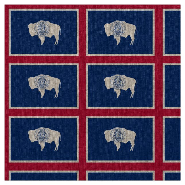 Wyoming Flag Stoff (Muster)