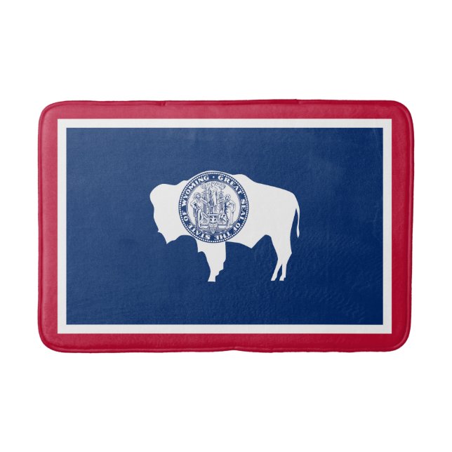 Wyoming-Flagge Badematte (Vorderseite)