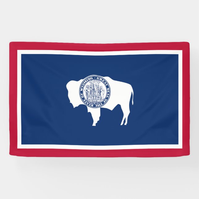 Wyoming-Flagge Banner (Horizontal)