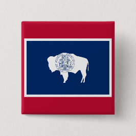 Wyoming-Flagge Button