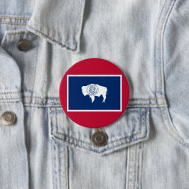 Wyoming-Flagge Button