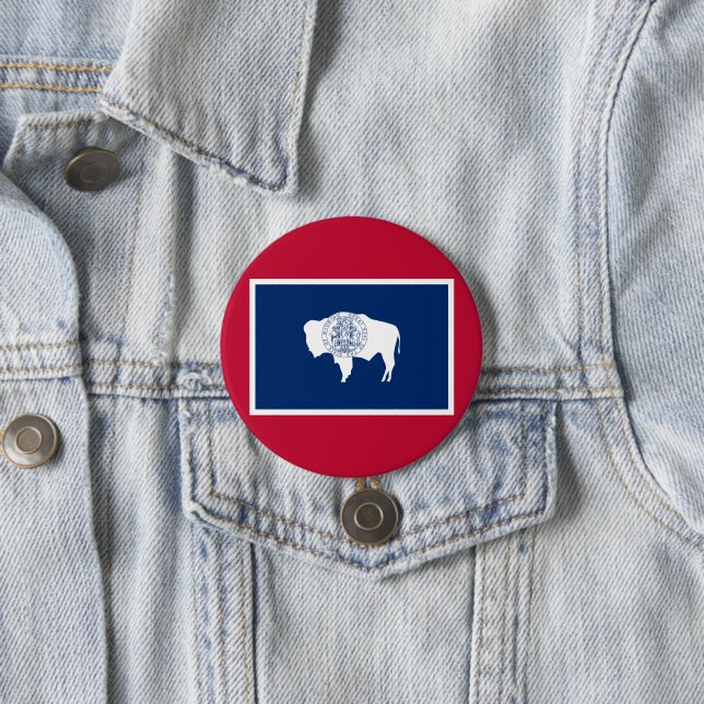 Wyoming-Flagge Button (Beispiel)