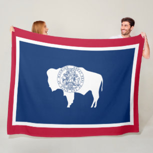 Wyoming-Flagge Fleecedecke