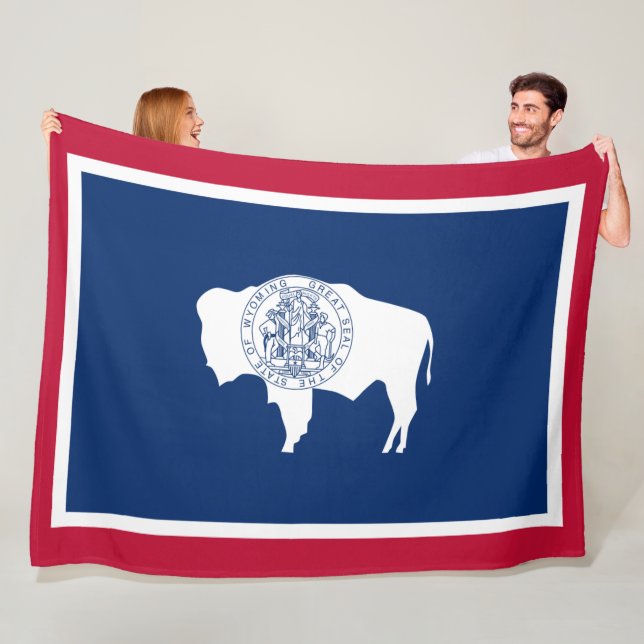 Wyoming-Flagge Fleecedecke (Beispiel)