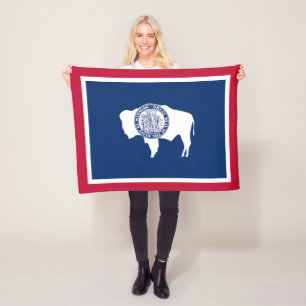Wyoming-Flagge Fleecedecke