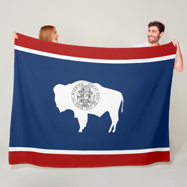 Wyoming-Flagge Fleecedecke (Beispiel)