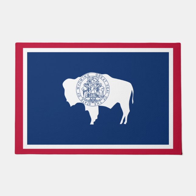 Wyoming-Flagge Fußmatte (Vorderseite)