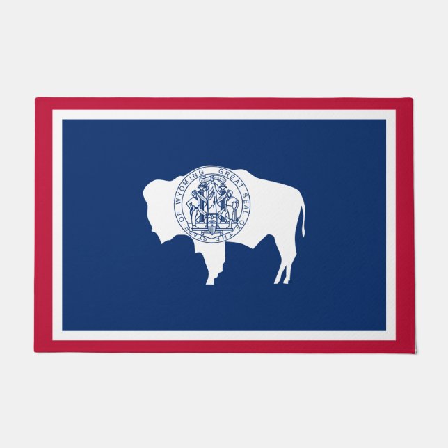 Wyoming-Flagge Fußmatte (Vorderseite)