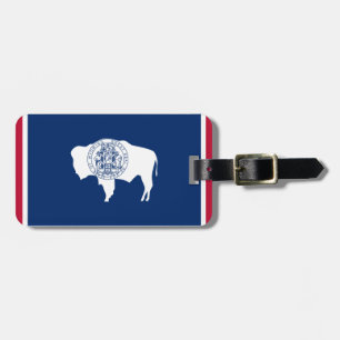 Wyoming-Flagge Gepäckanhänger