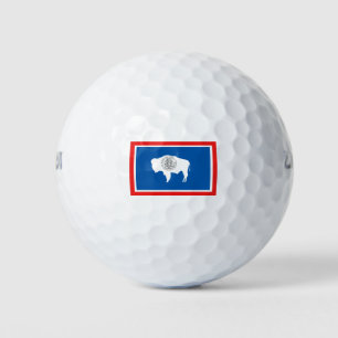 Wyoming-Flagge Golfball