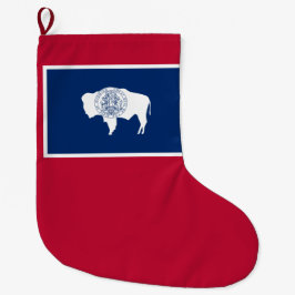 Wyoming-Flagge Großer Weihnachtsstrumpf
