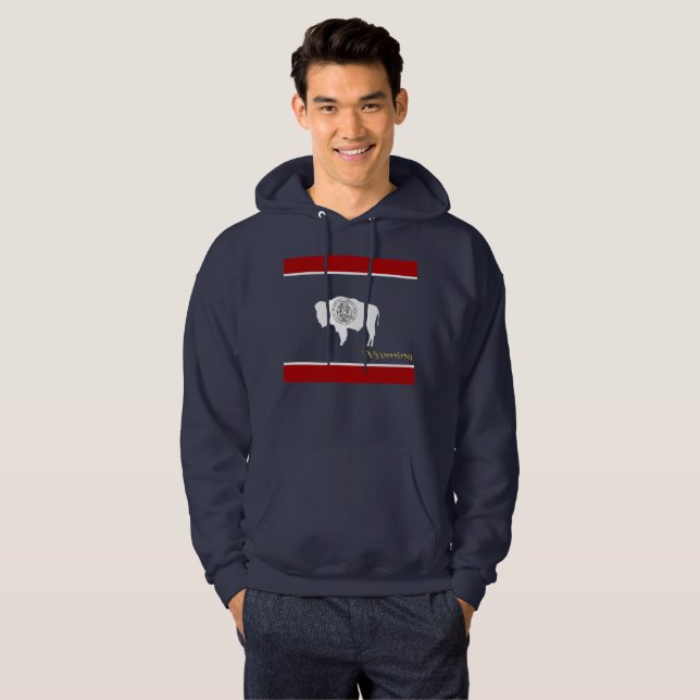 Wyoming-Flagge Hoodie (Vorne ganz)