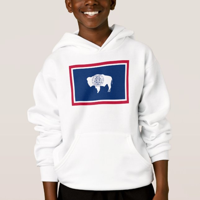 Wyoming-Flagge Hoodie (Vorderseite)