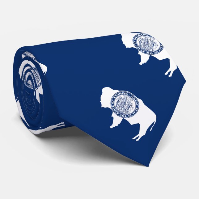 Wyoming-Flagge Krawatte (Gerollt)