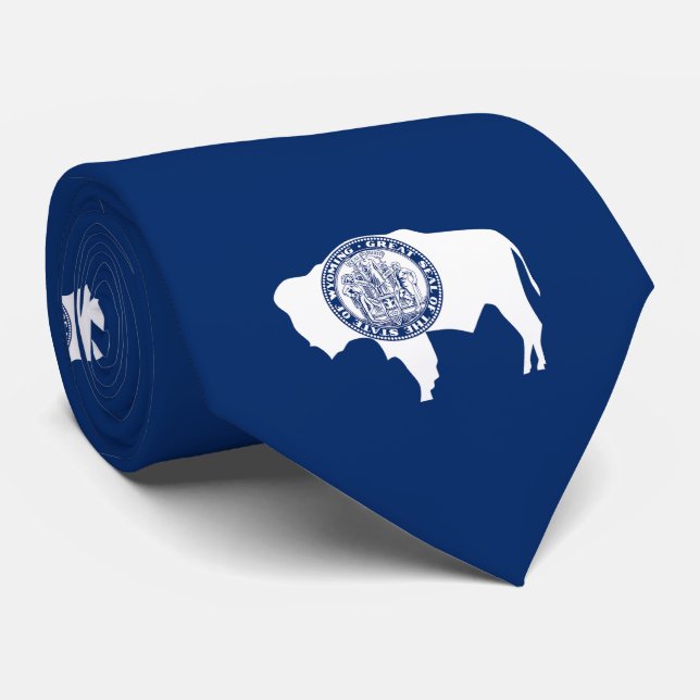 Wyoming-Flagge Krawatte (Gerollt)
