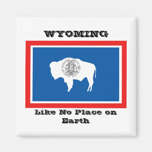Wyoming-Flagge Magnet