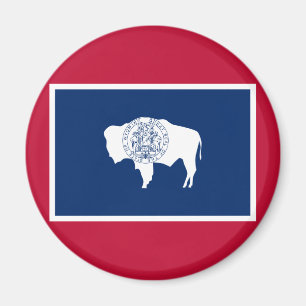 Wyoming-Flagge Magnet