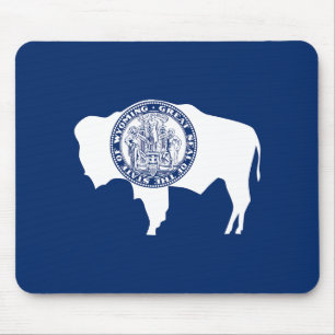 Wyoming-Flagge Mousepad
