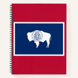 Wyoming-Flagge Notizbuch