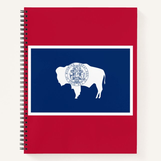 Wyoming-Flagge Notizbuch (Vorderseite)