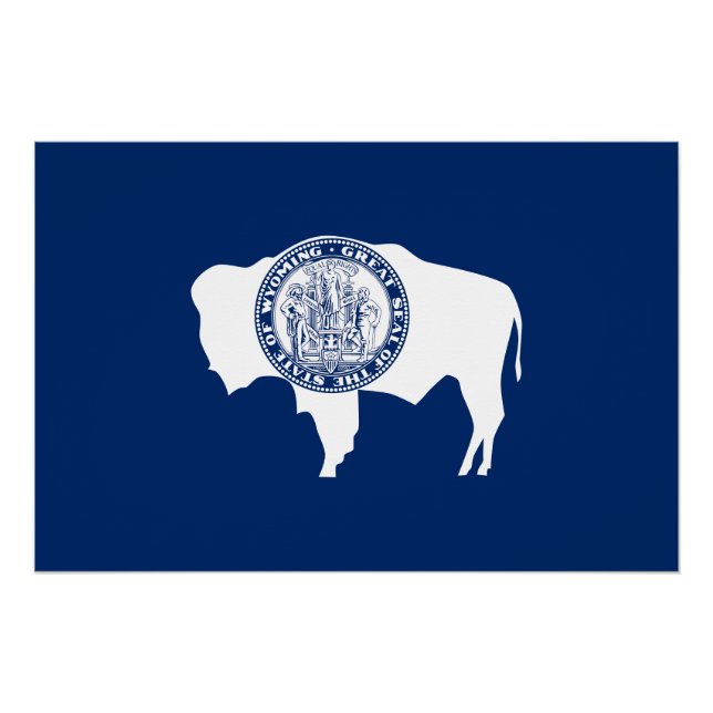 Wyoming-Flagge Poster (Vorderseite)