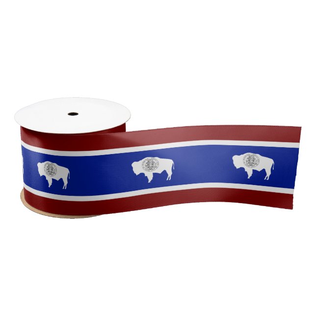 Wyoming-Flagge Satinband (Spule)
