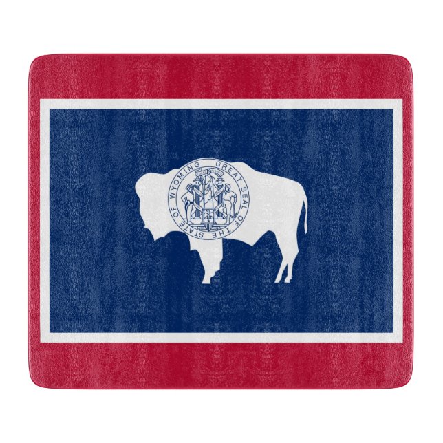 Wyoming-Flagge Schneidebrett (Vorderseite)