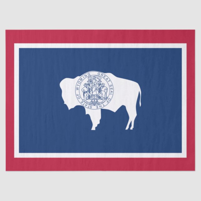 Wyoming-Flagge Seidenpapier (Vorderseite)