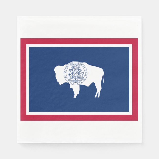 Wyoming-Flagge Serviette (Vorderseite)