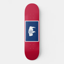 Wyoming-Flagge Skateboard