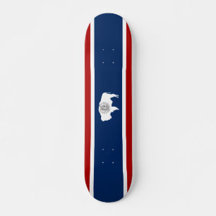 Wyoming-Flagge Skateboard