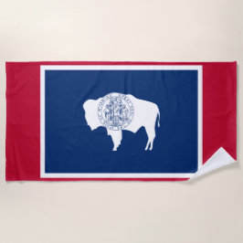 Wyoming-Flagge Strandtuch
