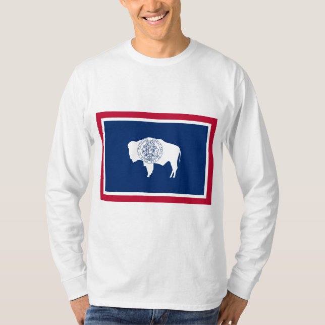Wyoming-Flagge T-Shirt (Vorderseite)