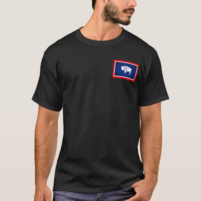 Wyoming-Flagge T-Shirt (Vorderseite)