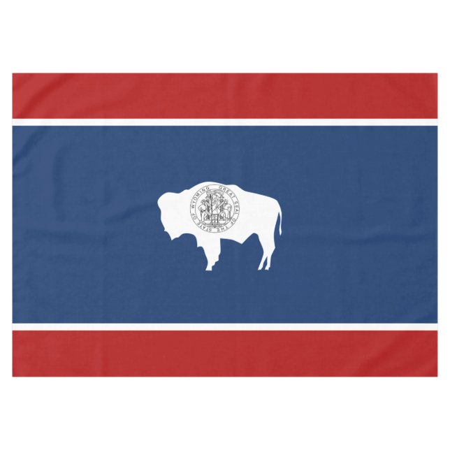 Wyoming-Flagge Tischdecke (Vorderseite (Horizontal))