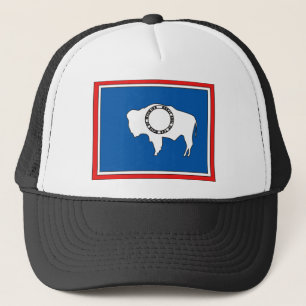 Wyoming-Flaggen-Karte Truckerkappe